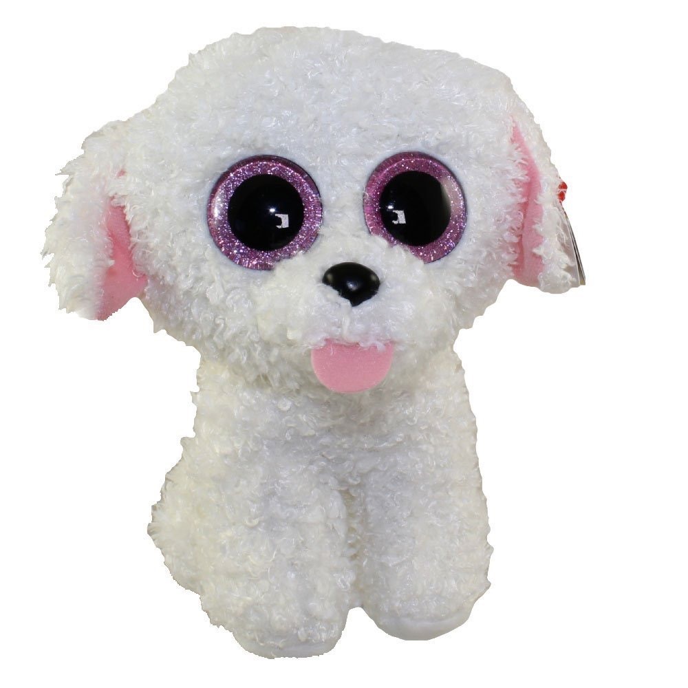 Pippi the White Dog Beanie Boo (Tag Intact)